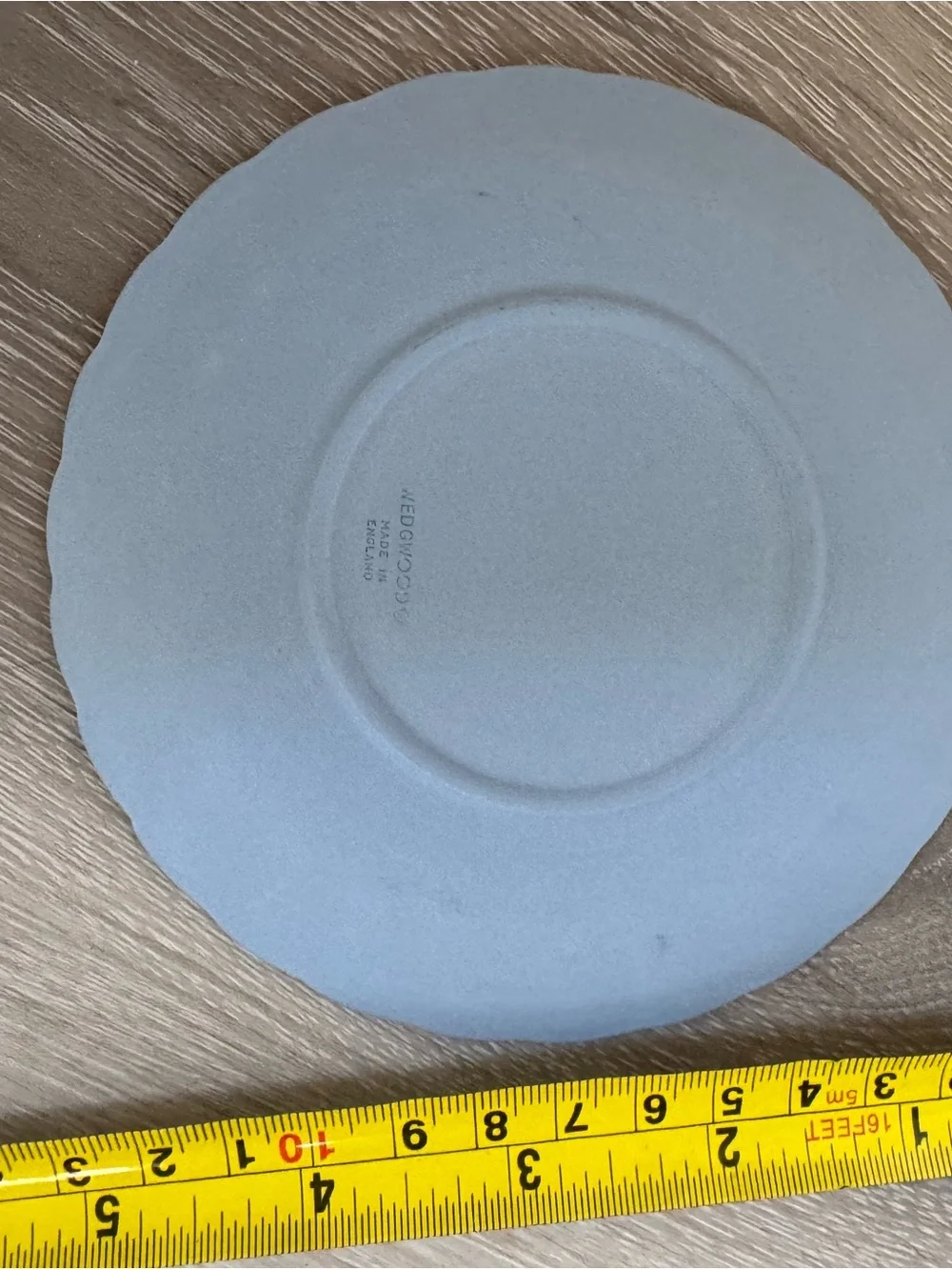 Vintage Wedgwood Jasperware Pale Blue Floral Fluted Candy Tray